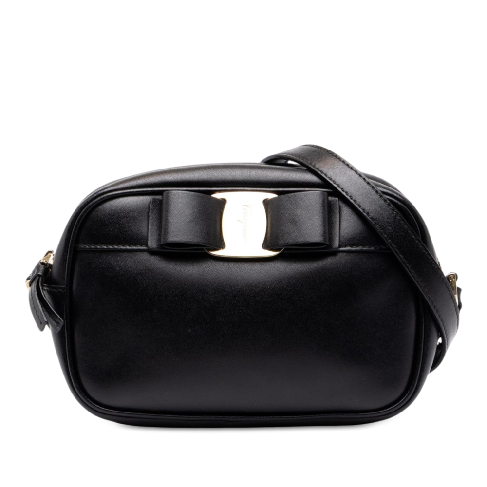Pre-Loved Ferragamo Smooth Calfskin Vara Bow Camera Bag